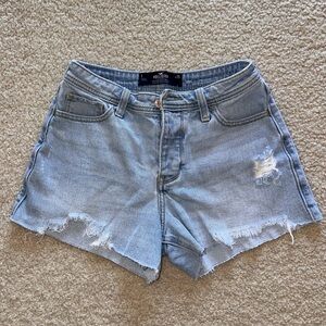 Hollister Women's Light Blue Denim Shorts